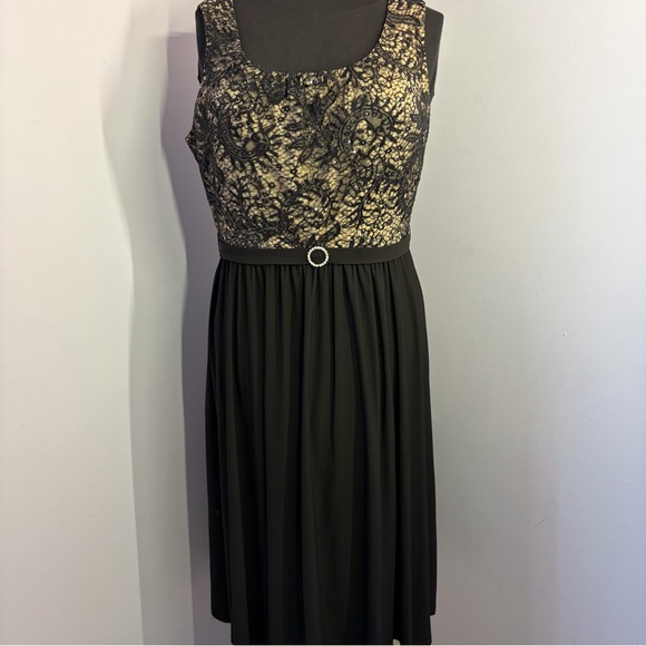 R & M Richards Black Dress with Lace Jacket, Excellent, Size 16 - Picture 8 of 15